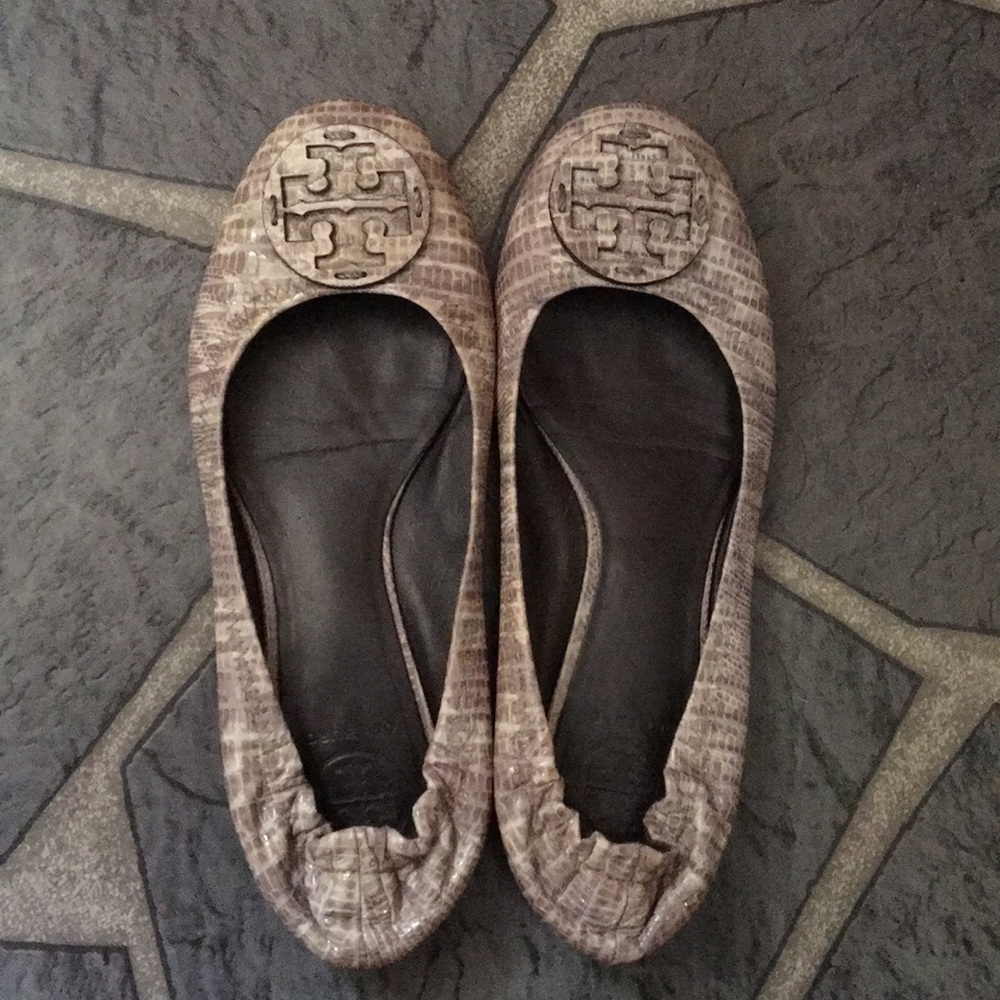 Grey Tory Burch Flats